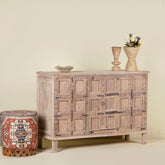 Indian Solid Wood Hand Carved Sideboard